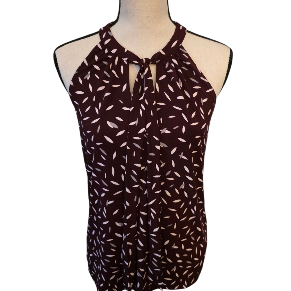 Women's Banana Republic Sleeveless Blouse Halter Size Small Maroon